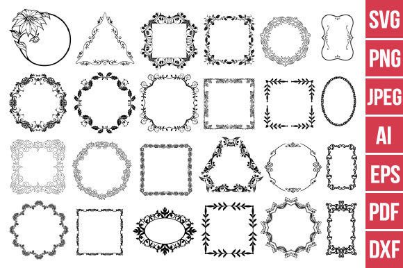Download Floral Wreath Svg, Commercial Use - Commercial use Collection