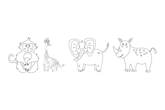 Download Zoo Animals Coloring Book - Premium Resources