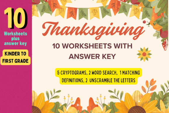 Download Thanksgiving Worksheets with Answer Key - Premium Resources